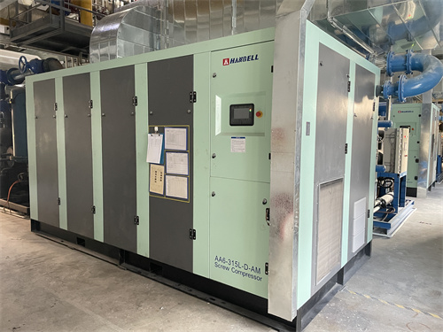 使用(yòng)漢鐘節(jie)能雙級(jí)永磁變(bian)頻空壓(yā)機組群(qún)服務